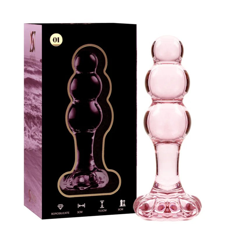 NEBULASERIESBYIBIZA–MODELL1ANALPLUGBOROSILIKATGLASROSA10.5CM-O-3CM