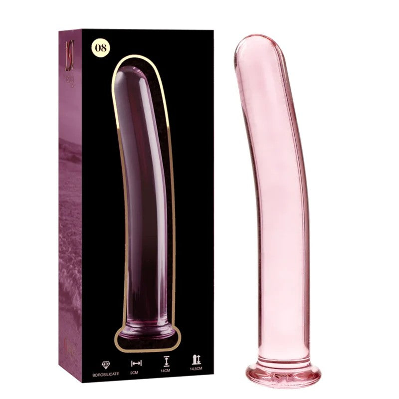 NEBULASERIESBYIBIZA–MODELL8DILDOBOROSILIKATGLASROSA14.5CM-O-2CM