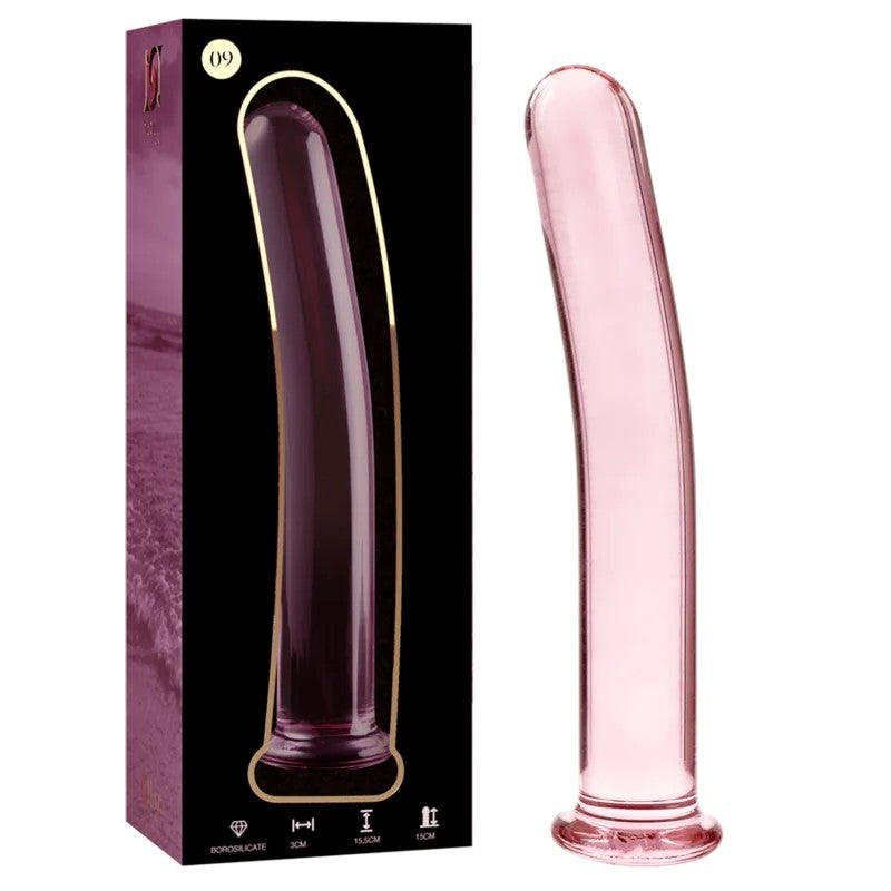 NEBULASERIESBYIBIZA–MODELL9DILDOBOROSILIKATGLASROSA15.5CM-O-2.5CM