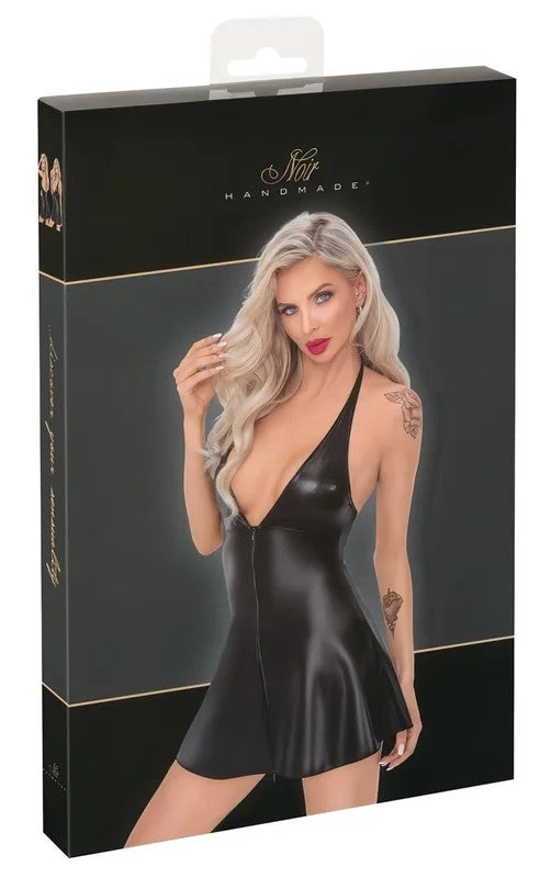 Noir–MinikleidmitSchlangenmuster(Schwarz)–XL