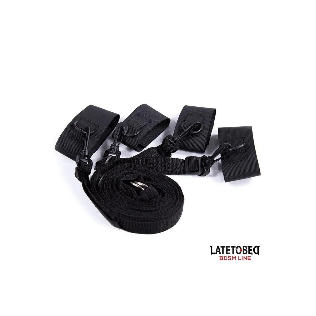 NYLON-KLETTVERSCHLUSS-BETTFESSELNMITKUNSTSTOFFHAKENVONLATETOBEDBDSMLINE