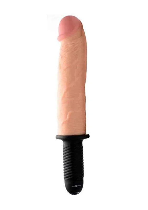 Onslaught13ModeXXLVibratingGiantDildo–Flesh