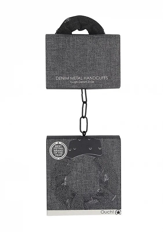 Ouch!–DenimMetalHandcuffs–RoughendDenimStyle