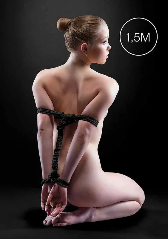 Ouch!–JapanischeMiniseile–1,5m–schwarz–BondageToys–Fetish