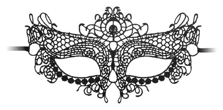 Ouch!QueenBlackLaceMaskBlack