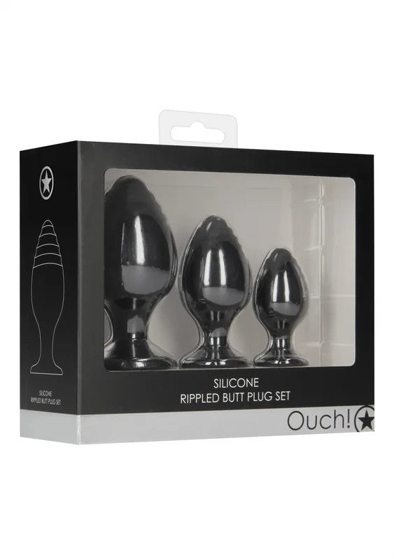 Ouch!–RippledButtPlugSet