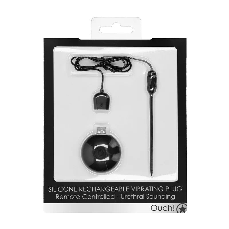 Ouch!–SiliconeRechargeableVibratingPlugwithRemoteControl