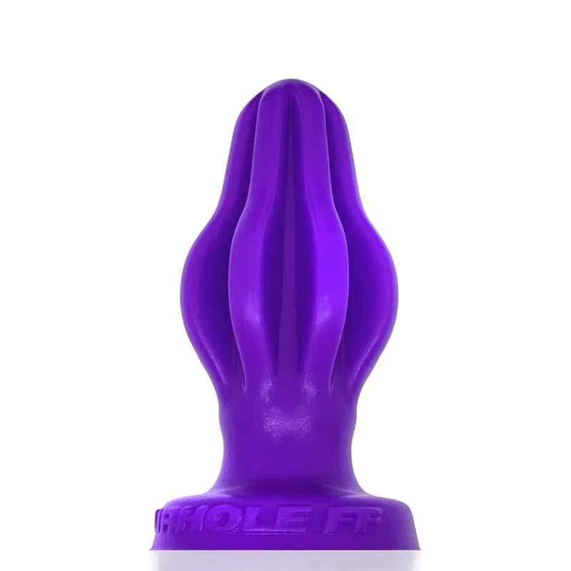 OxballsAirholeLargeFinnedButtplug–Eggplant