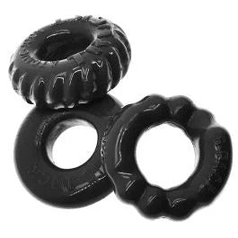 OxballsBONEMAKER3-PACKCockringKit–Black