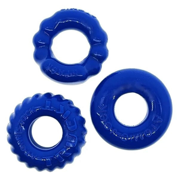 OxballsBONEMAKER3-PACKCockringKit–PoolBlue