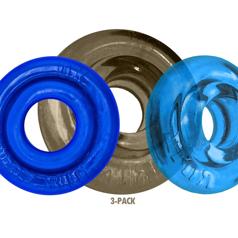 OxballsRIMRINGZMultiSize3-PackCockringsCoolBlues