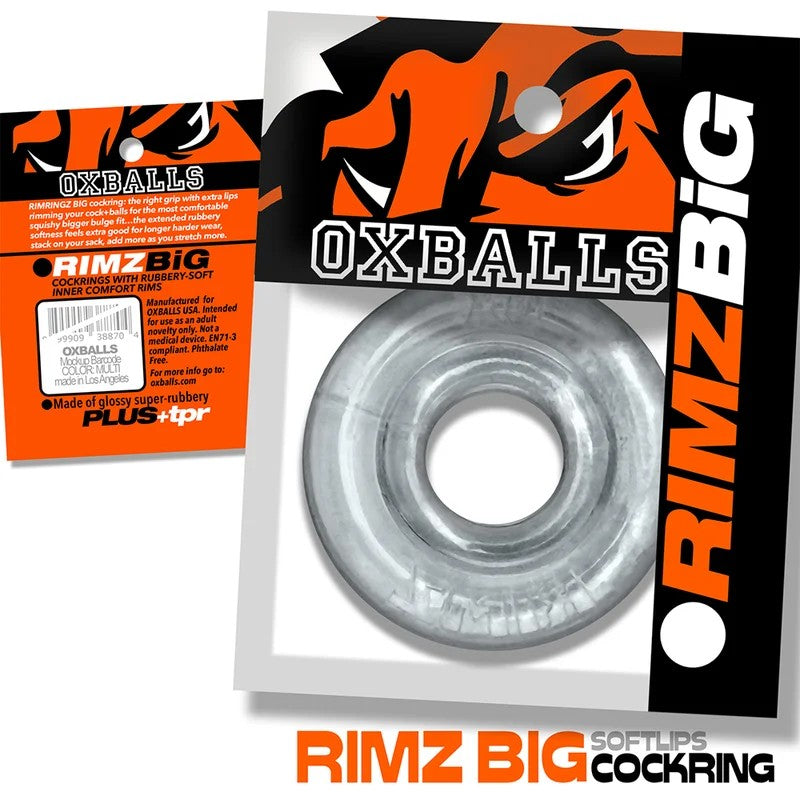 OxballsRIMZBIGSoftlipsCockringClear