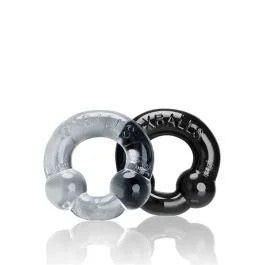OxballsULTRABALLS2PackCockringschwarz-transparent