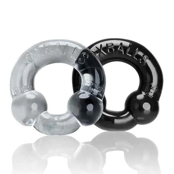 OxballsUltraballsCockring2-packBlack&Clear