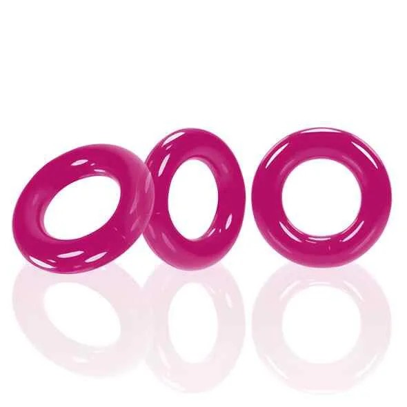 OxballsWillyRings3-packCockringsHotPink