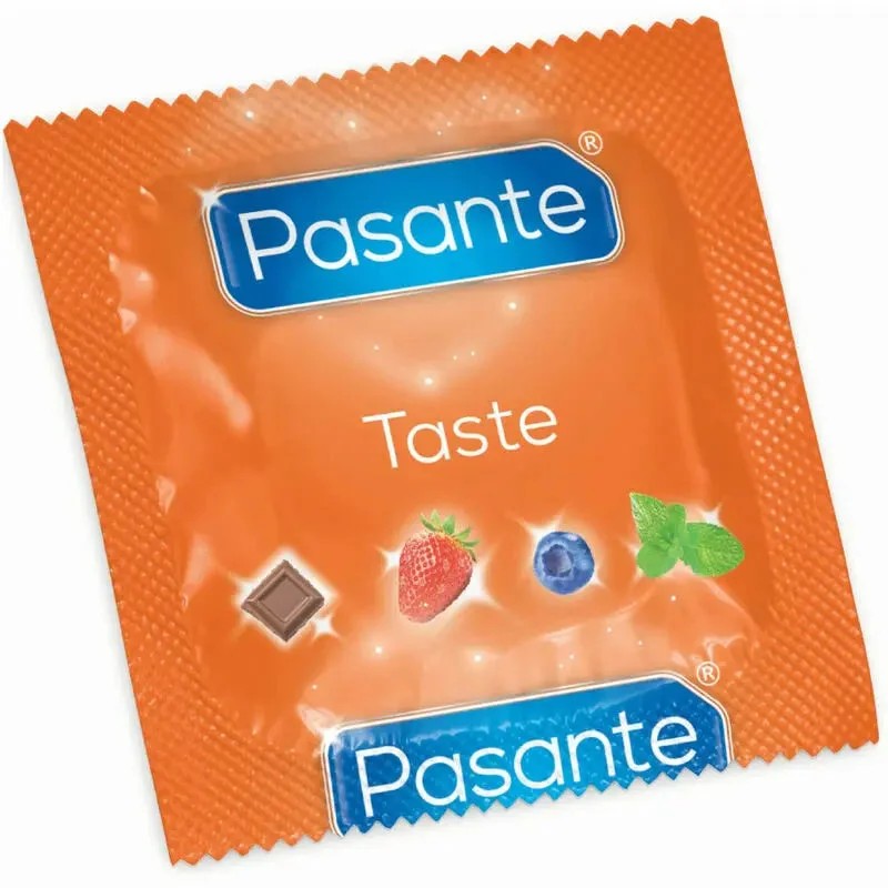 PASANTE–KONDOMEGESCHMACKBLAUBEEREBEUTEL144EINHEITEN