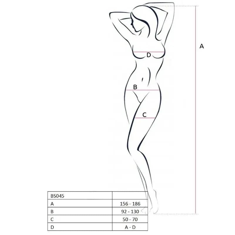 PASSION–WOMANBS045BODYSTOCKINGSCHWARZEINEGRÖSSE