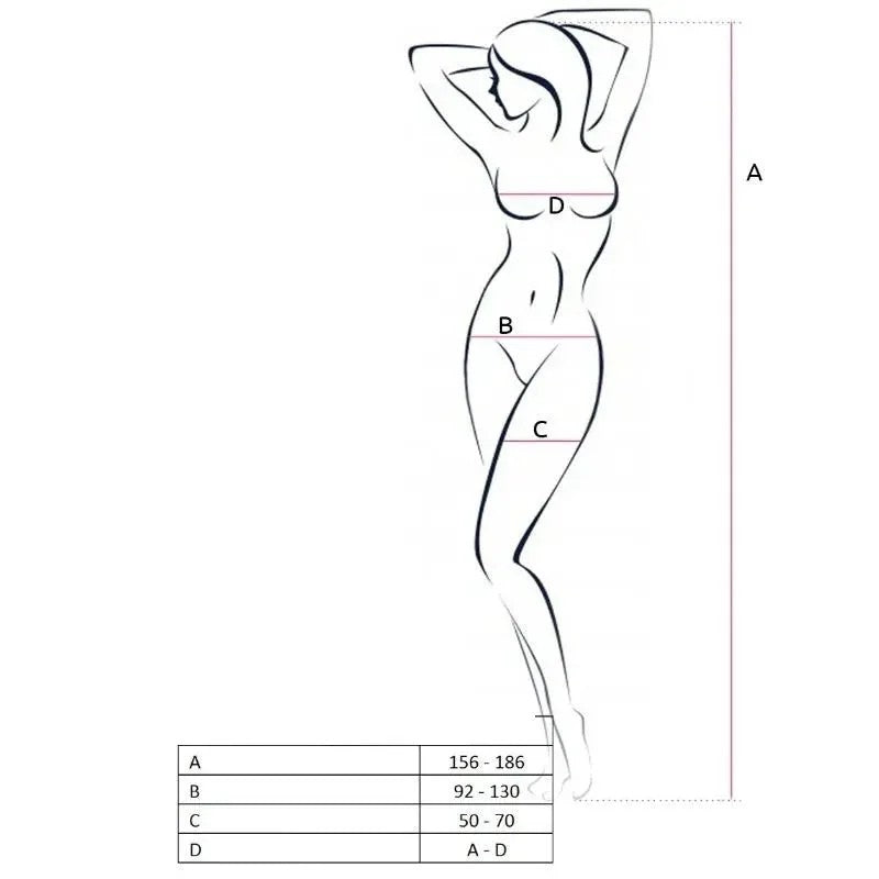 PASSION–WOMANBS053WEISSERBODYSTOCKING,EINEGRÖSSE