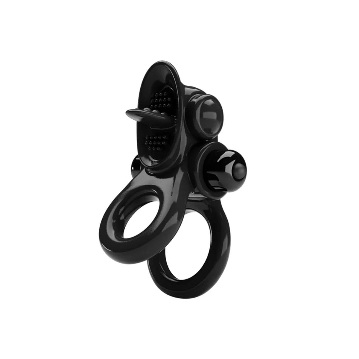 PASSIONATERINGDOPPELTERVIBRATIONSRING+KLITORIS-STIMULATORSCHWARZVONPRETTYLOVE