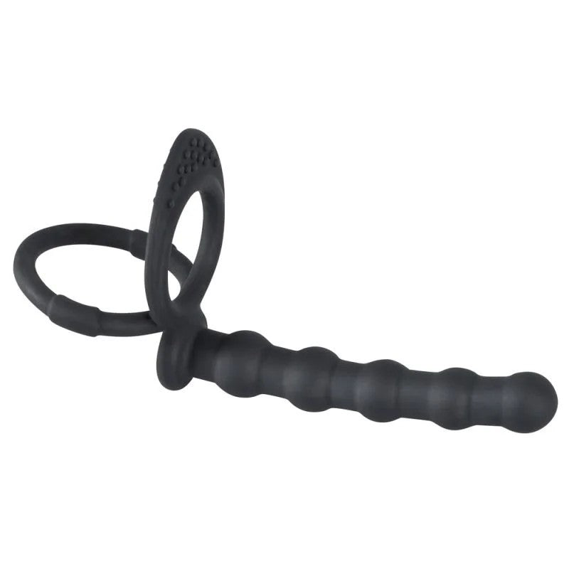 Penis-/Hodenring»Cock&ballring«mitAnalplug
