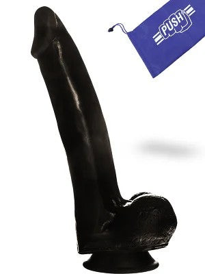 PenisDildoPushBlack6.7inchwithSuctionCup
