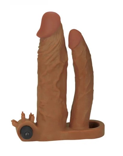 PenisExtender5cmm.Analdildo&VibrationTPEbraun