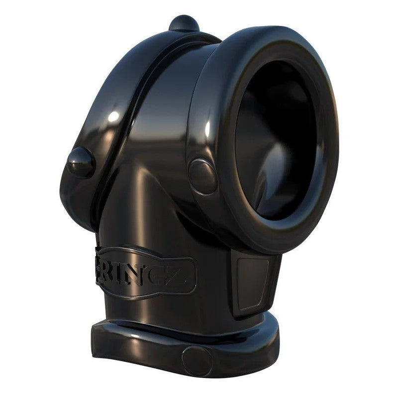 Penisring„CockPipemitBall-Stretcher“ausTPRØ3.5cm(schwarz)