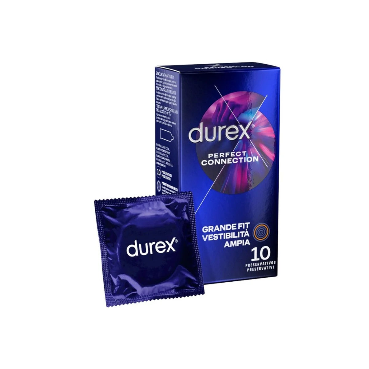 PERFECTCONNECTIONSILIKONEXTRASCHMIERUNG10STÜCKVONDUREXCONDOMS