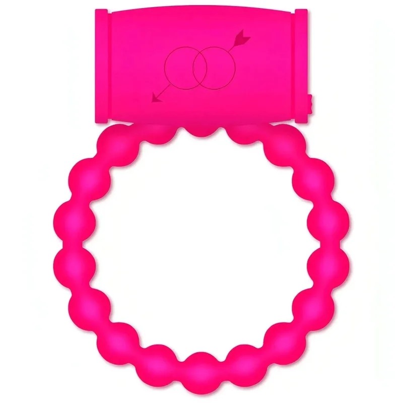 PerlenbesetzterVibrationsring–Rosa