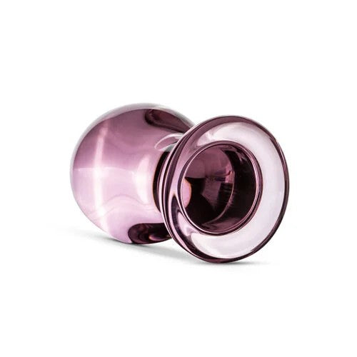 PinkGlassButtplug4,3cm