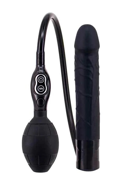 PremiumRangeInflatableVibratorBlack