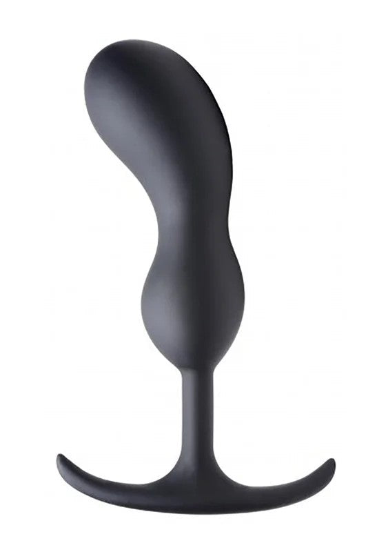 PremiumSiliconeWeightedProstatePlug–Large–Black4,6cm