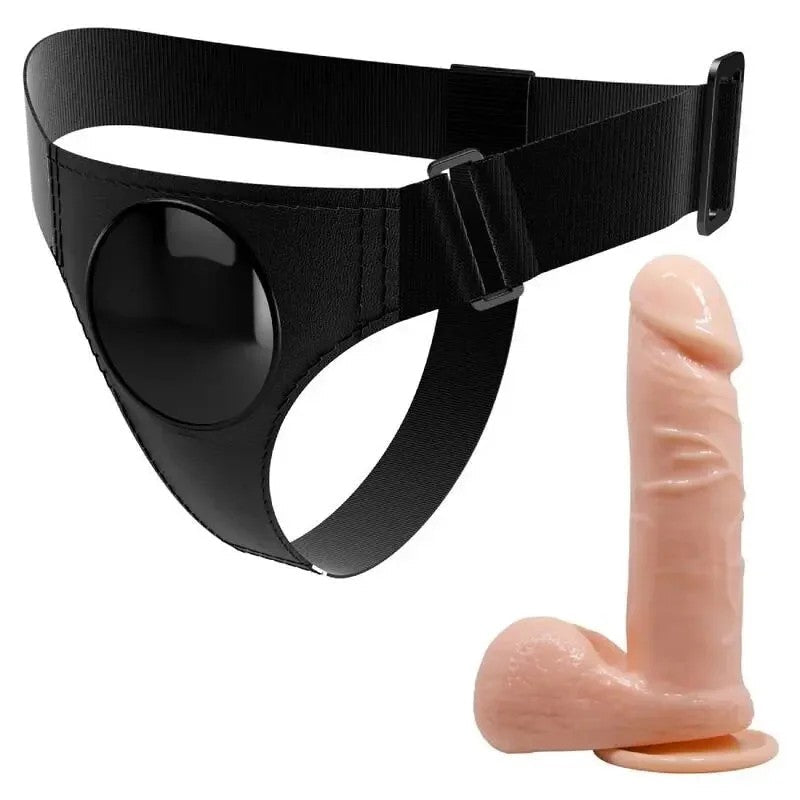 PRETTYLOVE–HARNESS-HOSEUNIVERSAL-HARNESSMITDILDOTOM20CMNATUR