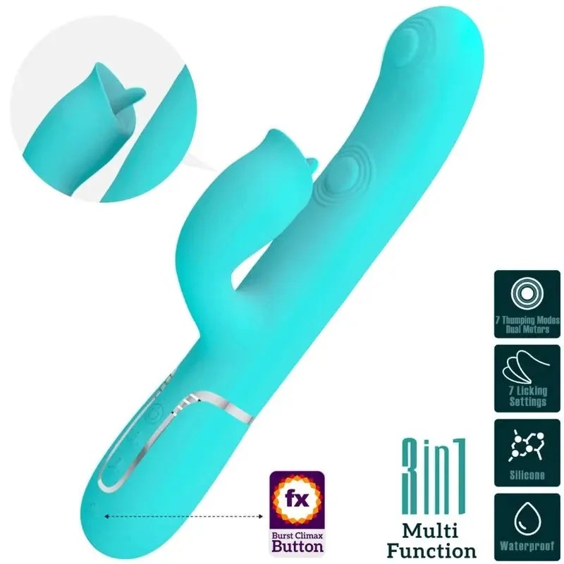 PRETTYLOVE–KANINCHENVIBRATORMITLECKENDEMAQUAGRÜN