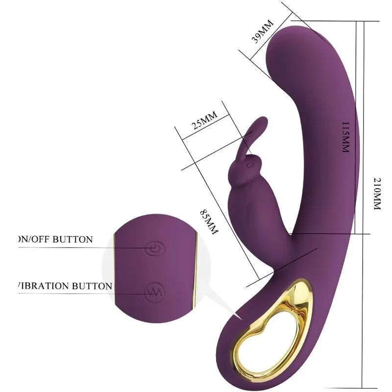 PRETTYLOVE–LIAMKANINCHENVIBRATORUNDG-PUNKT-STIMULATORLILA