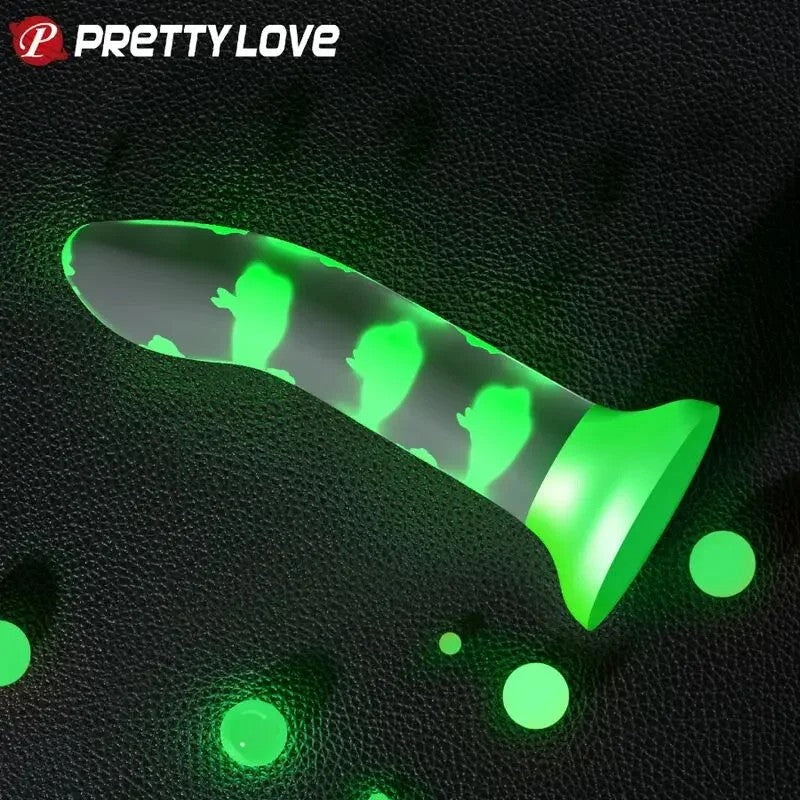 PRETTYLOVE–MAGISCHERNACHT-DILDOOHNEVIBRATIONLEUCHTENDESGRÜN