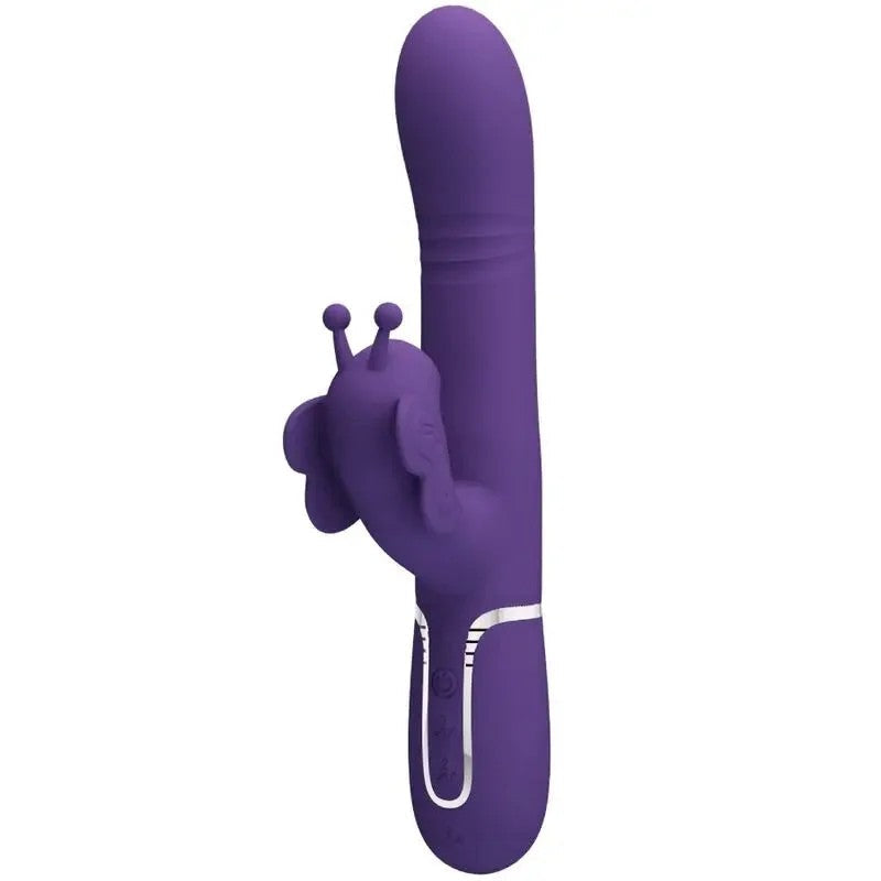 PRETTYLOVE–MULTIFUNKTIONS-KANINCHENVIBRATOR4IN1SCHMETTERLINGLILA