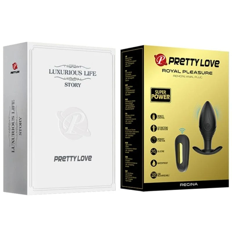 PRETTYLOVE–REGINAANALPLUGWIEDERAUFLADBARERVIBRATORSCHWARZ