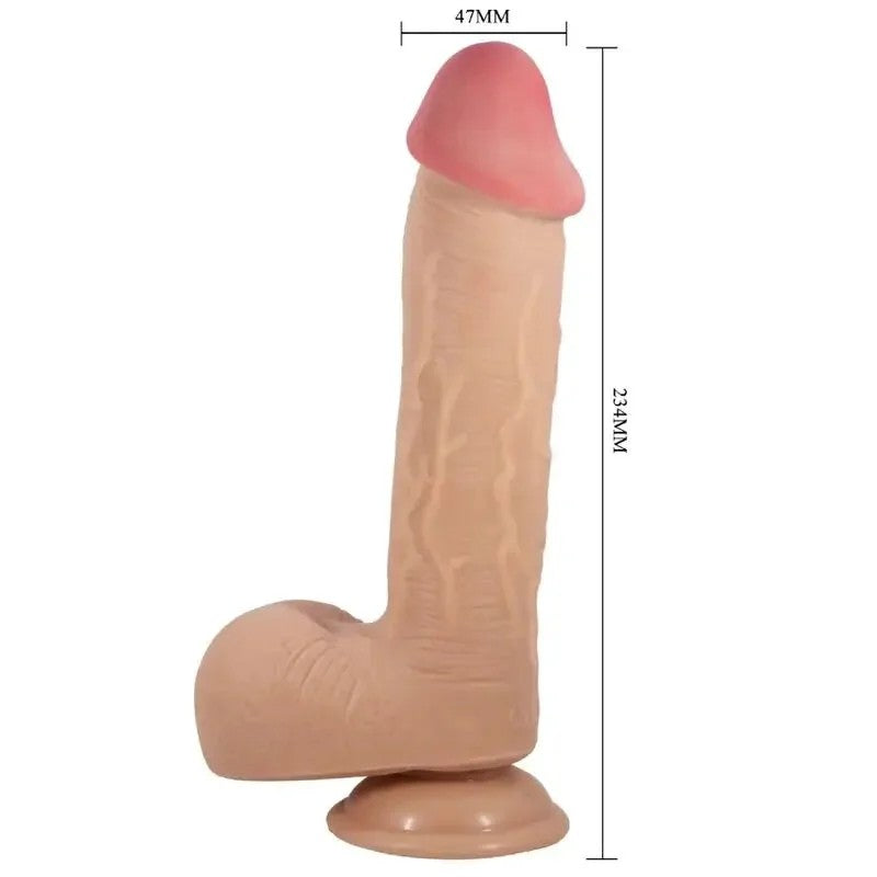 PRETTYLOVE–SLIDINGSKINSERIESREALISTISCHERDILDOMITSLIDINGSKINSAUGNAPFLEISCH23,4CM
