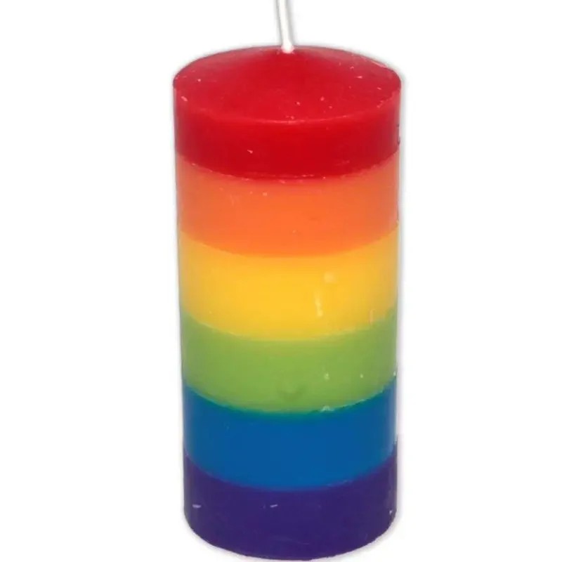 PRIDE–GROSSEKERZEMITLGBT-FLAGGE