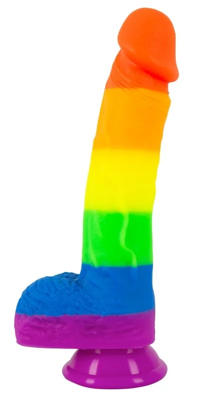 PRIDE!NaturdildoinRegenbogenfarben