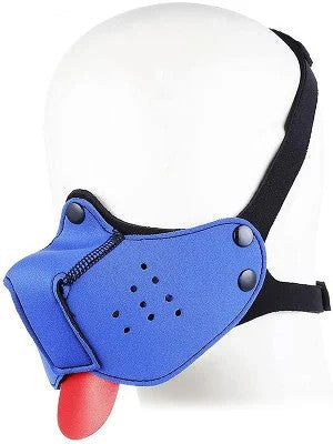PuppyPlayNeopreneMuzzle–Blau