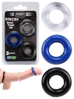 PushMonsterCockring–DonutTripleSet
