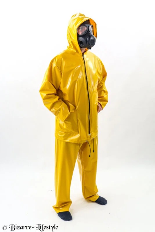 PVCtwo-piecerainsuitwithhood