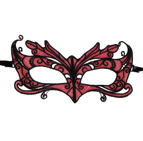 QUEENLINGERIE–SPITZENMASKEMITROTENDETAILS