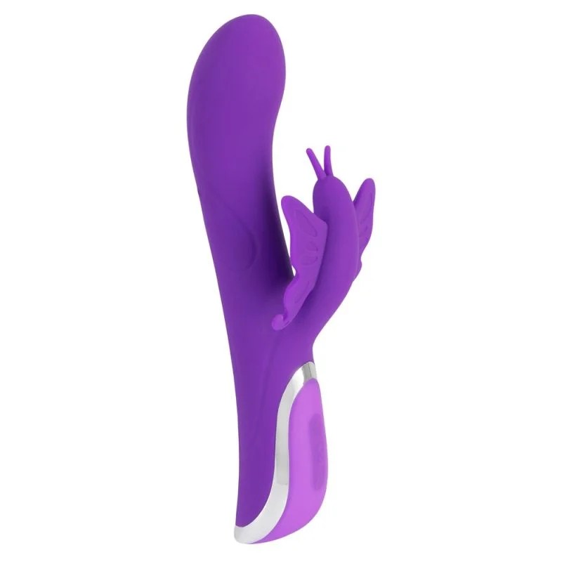 Rabbitvibrator,23cmmitSchmetterling-Klitorisreizer