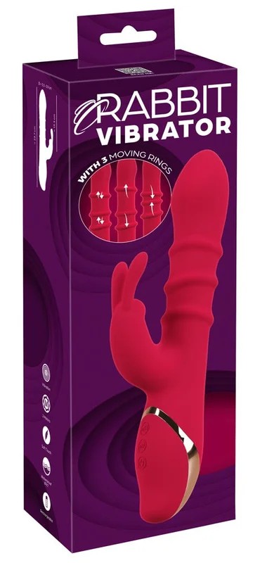 RabbitVibratorwith3MovingRings