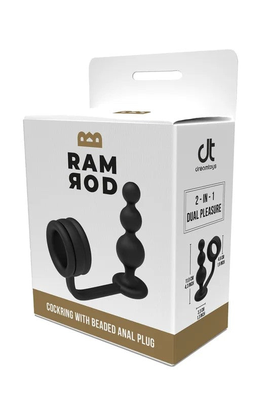 RamRod–CockringwithBeadedAnalPlug