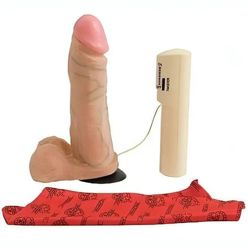 Realistischer,rotierender8-Zoll-Penis–Weiß