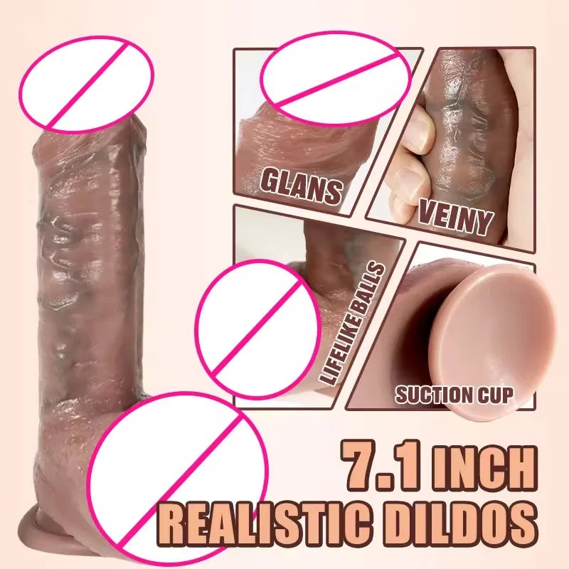 RealistischerAnaldildo,Prostatamassagegerät–Lebensechter,dickerSilikondildo,Analplug
